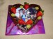 Čokoládové srdce s ovocem 2